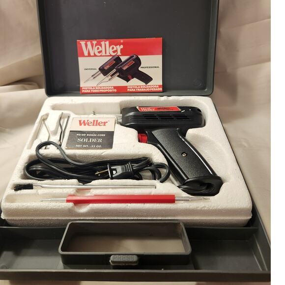 WELLER SOLDERING GUN MODEL: 8200, 100/140 WATTS,‎ UNIVERSAL SOLDERING GUN KIT - Picture 1 of 7